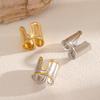Summer Trend Titanium Steel Ring With Unique Shape And Gold Finish For Women And Men