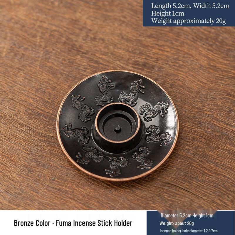 Fisherman Zinc Alloy Incense Holder - Indoor Home Tea Table Antique Stick Incense Burner