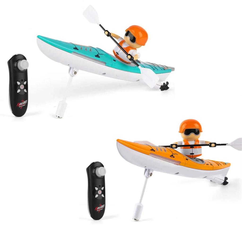 Non-Toxic Rc Boat Paddling Kayak Racing Remote Control Speedboat Water Battle Ship Game Summer Outdoor Children'S Toys For Kids Children Gifts