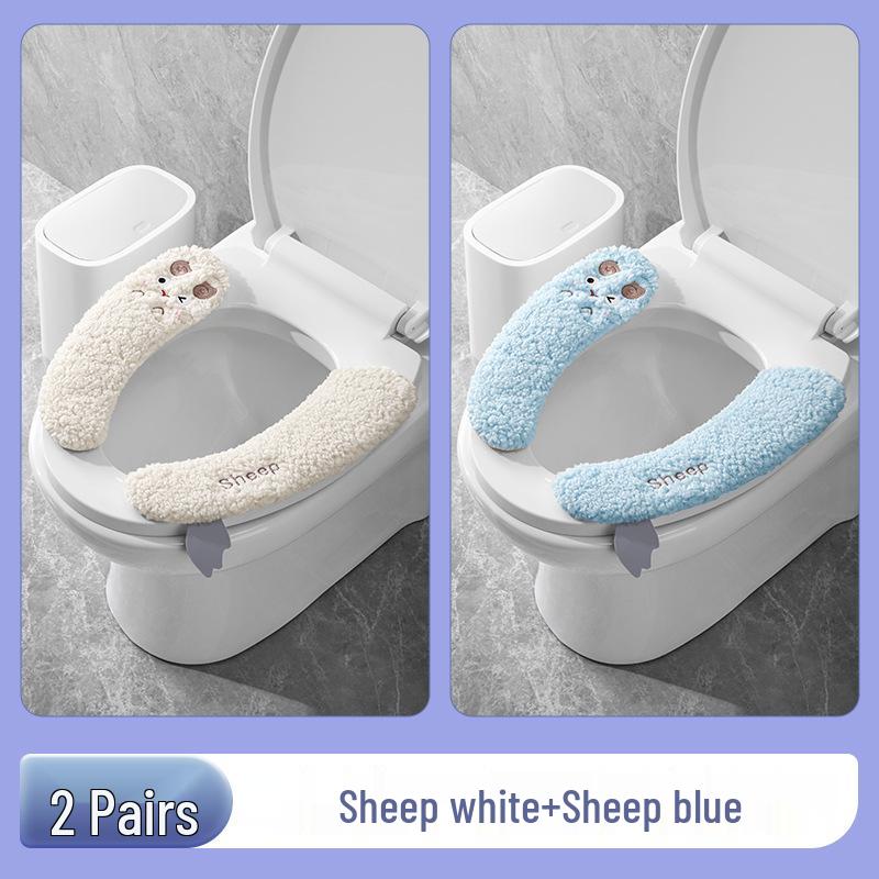 Universelles Cartoon Verdicktes Toilettensitzkissen - Warme Klebepads