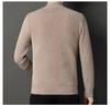 Men's Autumn/Winter V-Neck Imitation Mink Velvet Sweater - Soft, Warm, and Stylish Knitwear