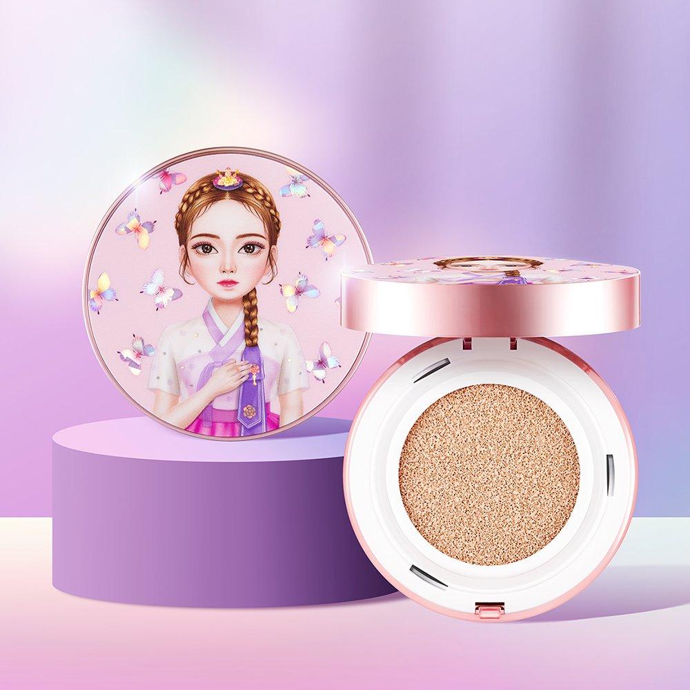 BEAUTY PEOPLE Absolute Madwoman Staffel 8 Wild Strawberry Bamboo Cushion Foundation Hauptprodukt 18g + Puderquasten 3St.