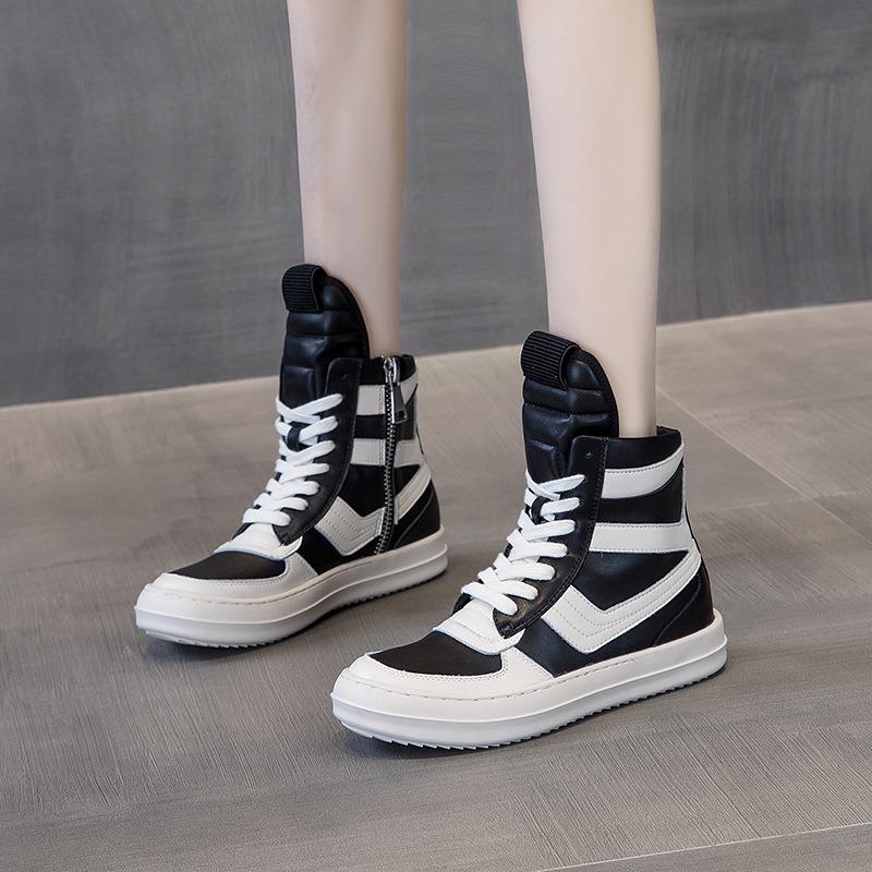 În aer liber, ocazional, pantofi din piele pentru bărbați, design mozaic, pantofi de mers pentru femei, cu șireturi, modă, pentru cuplu, pantofi de antrenament, cizme, încălțăminte