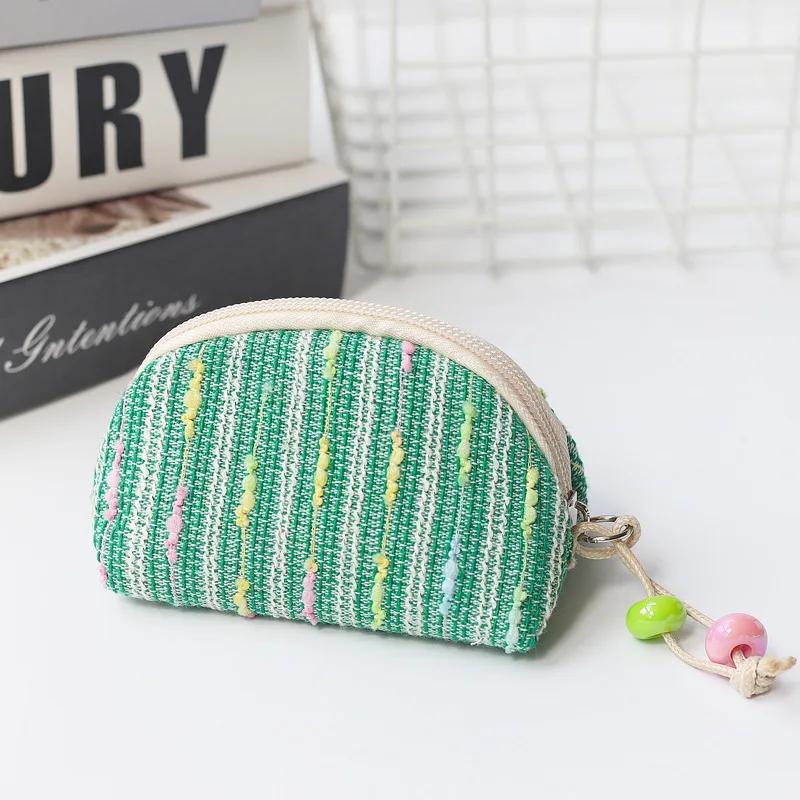 Student Coin Purse Coin Pouch Cute Purse Cute Mini Zero Wallet Small Fresh Shell Bag Key Earheads Lipstick Storage Bag