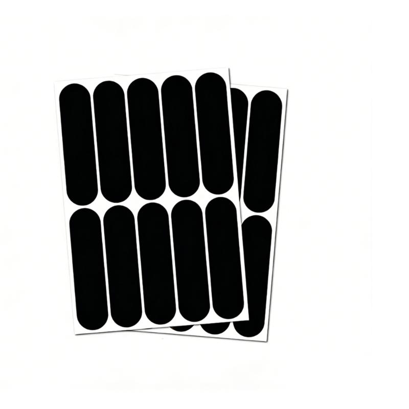High Visibility Black Reflective Stickers Reflective Helmet Tape For Motorcycle Bike Helmet Safety Decoration 1