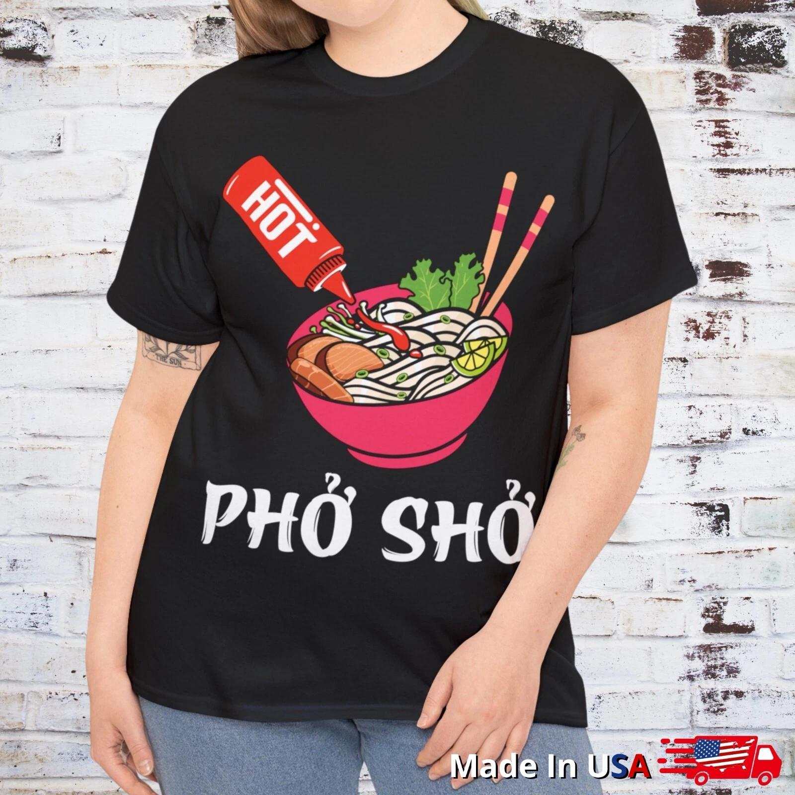 

Pho Sho kawaii ramen manga japan T Shirt anime sushi love food M
