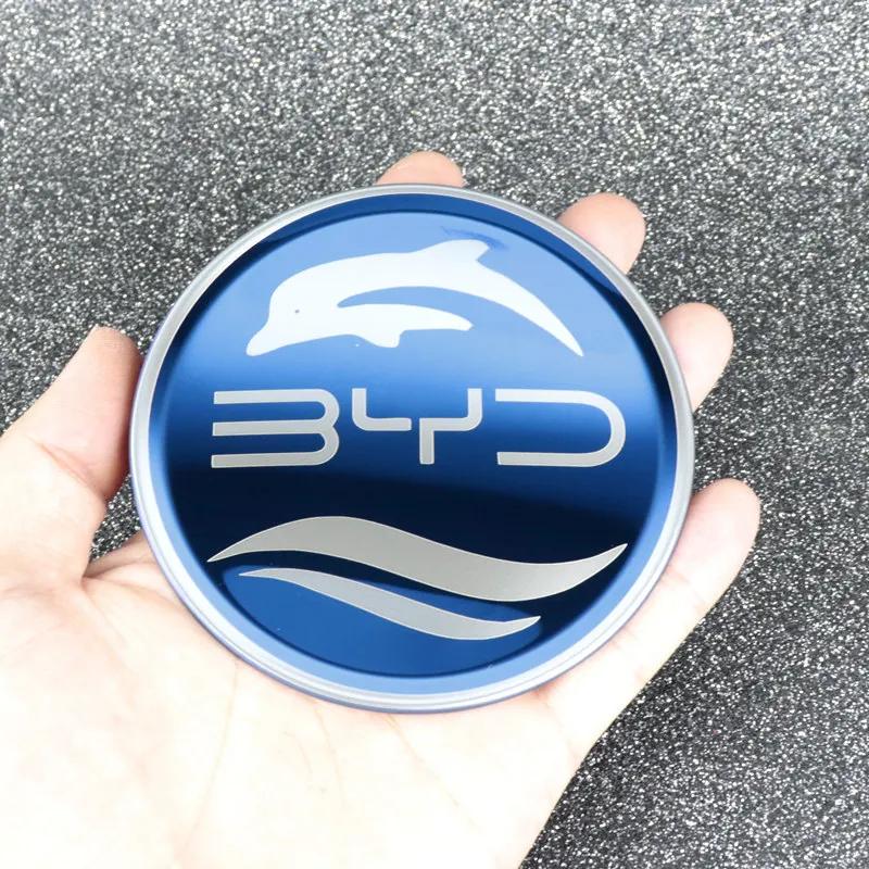 HBZBP1 Car Steering Wheel Metal Protective Cover for BYD Atto 3 Yuan Plus Seagull Dolphin Seal Stainless Modified Sticker Fashion New