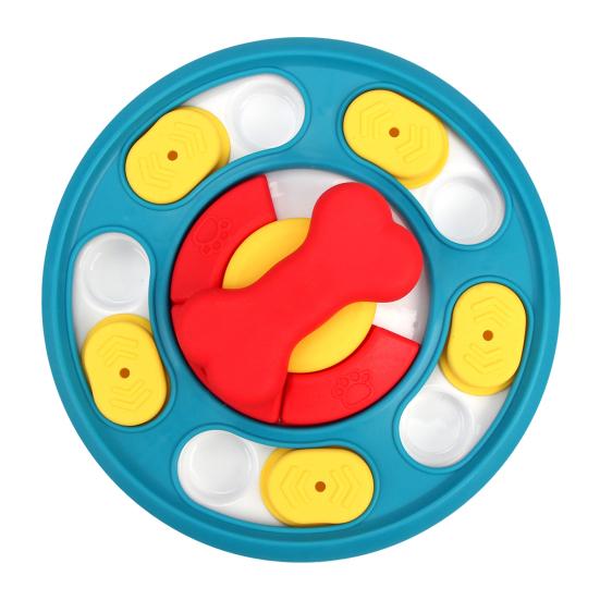 Pet Slow Food Bowl Stable Base Rounded Corners Bright Colors Pet Slow Feeder