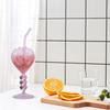 Transparent Heart Shaped Glass Large Capacity Juice Drink Glass Unique Cocktail Glasses  Pub