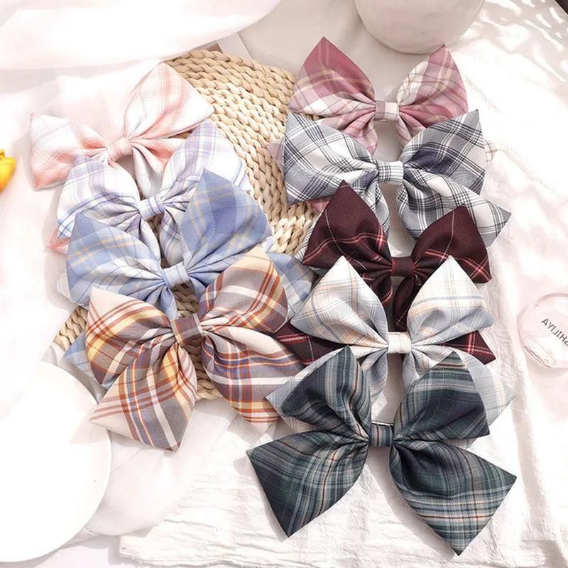 Oversized Bow Hairpin Kawaii Girl Hair Clip Women Ribbon Girls Hairgrip Korean Cute Floral Hair Accessories