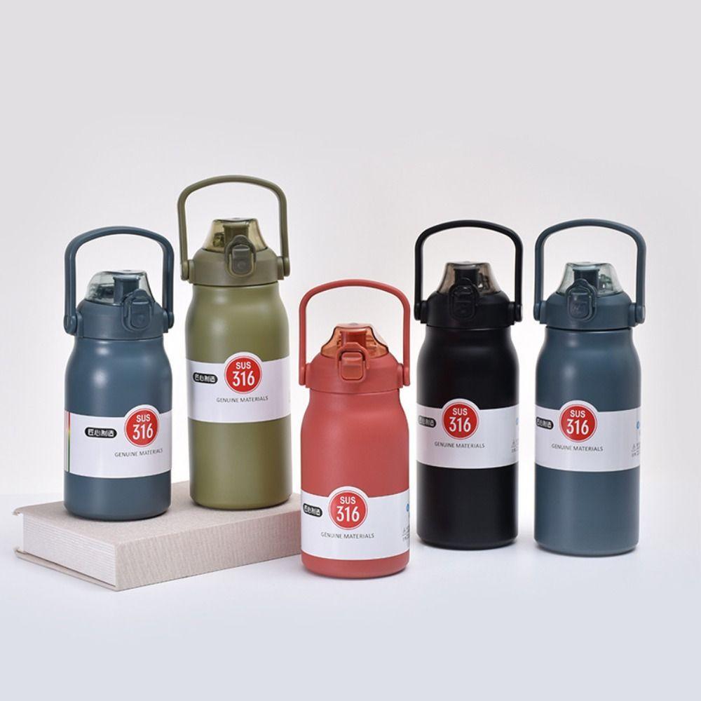 316 Stainless Steel Thermal Water Bottle 1200ml Travel Insulated Cup Vacuum Flask  Sports