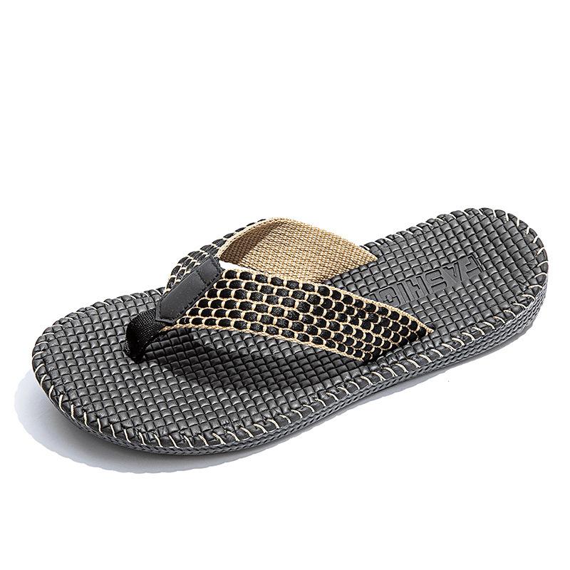 

Мужские летние тапочки, уличная нескользящая модная пляжная обувь, повседневные модные сандалии, шлепанцы 45