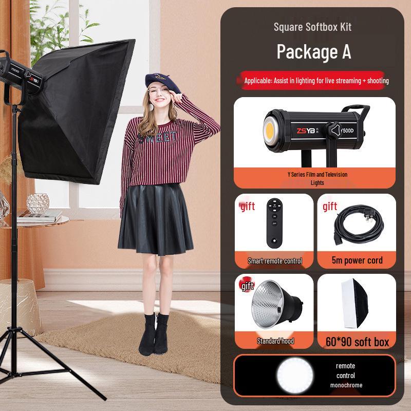 Yingbang Y500 Dual-Color Fill Light for Live Broadcast & Portrait Photography