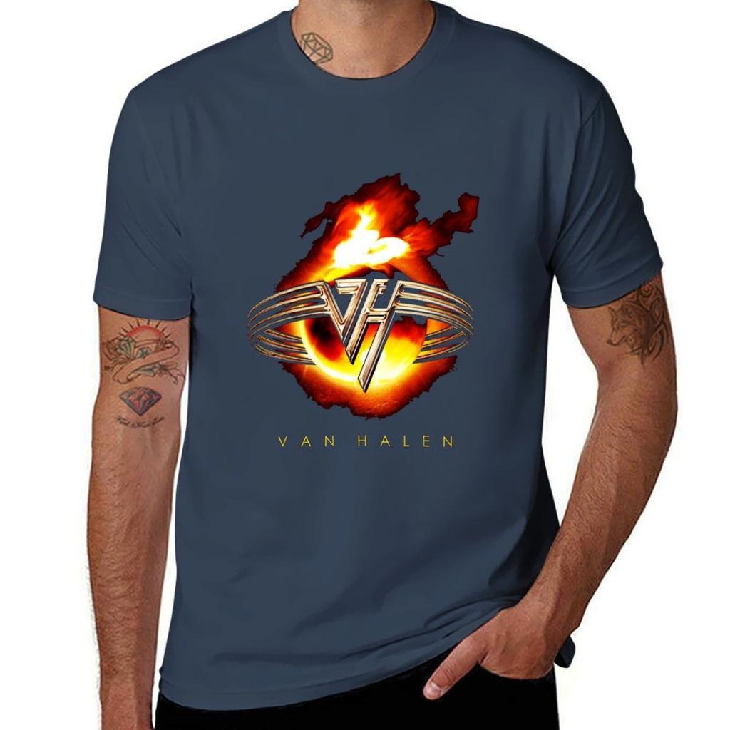 Van Haland Fire TShirt Casual Loose Fit Summer Tee Shirt