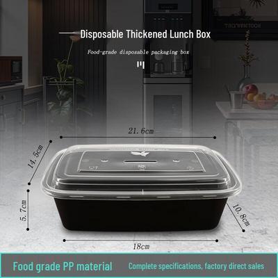 Disposable Rectangular Takeaway Meal Box