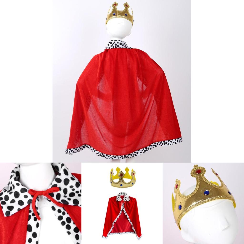 Premium Quality Halloween King Cape Game Costume Shawl For Christmas