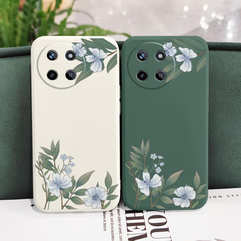 Encounter Flowers Phone Case For OPPO Realme  12 11 10 9 9i 8 8i 7 Pro Plus C35 C21Y C25Y C25 4G 5G Liquid Silicone Cover