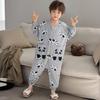 100% Cotton Kids Pajama Set One-Piece Sleepwear Boys Girls Toddler To Teen Warm Lightweight Nightwear