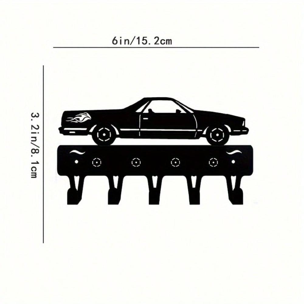 Metal Racing Car Key Holder Wall Decor Storage Rack