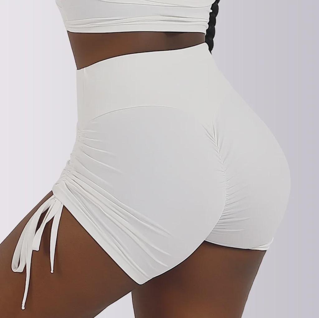 Women's High Waist Peach Lift Yoga Shorts – European/American Summer Style