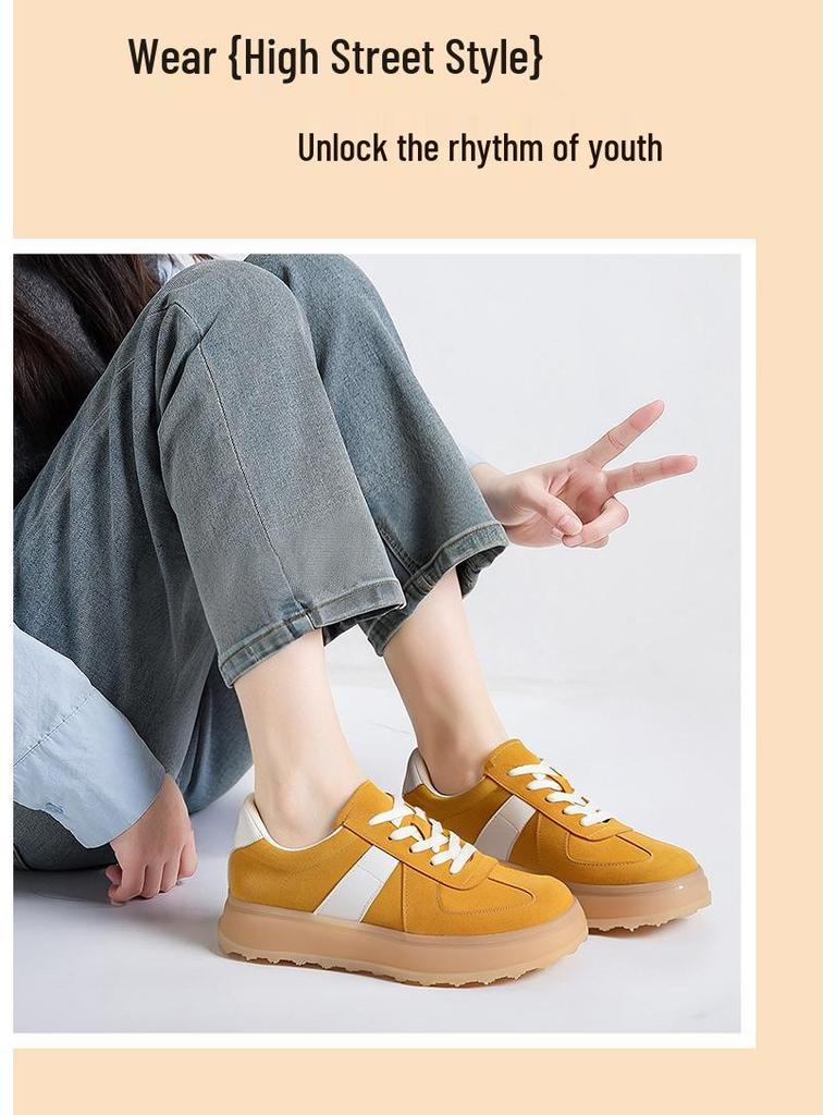 Golden Monkey 2025 Autumn Women's Soft Sole Sports Casual Shoes - Korean Style Versatile Trainer for Big Kids and Girls