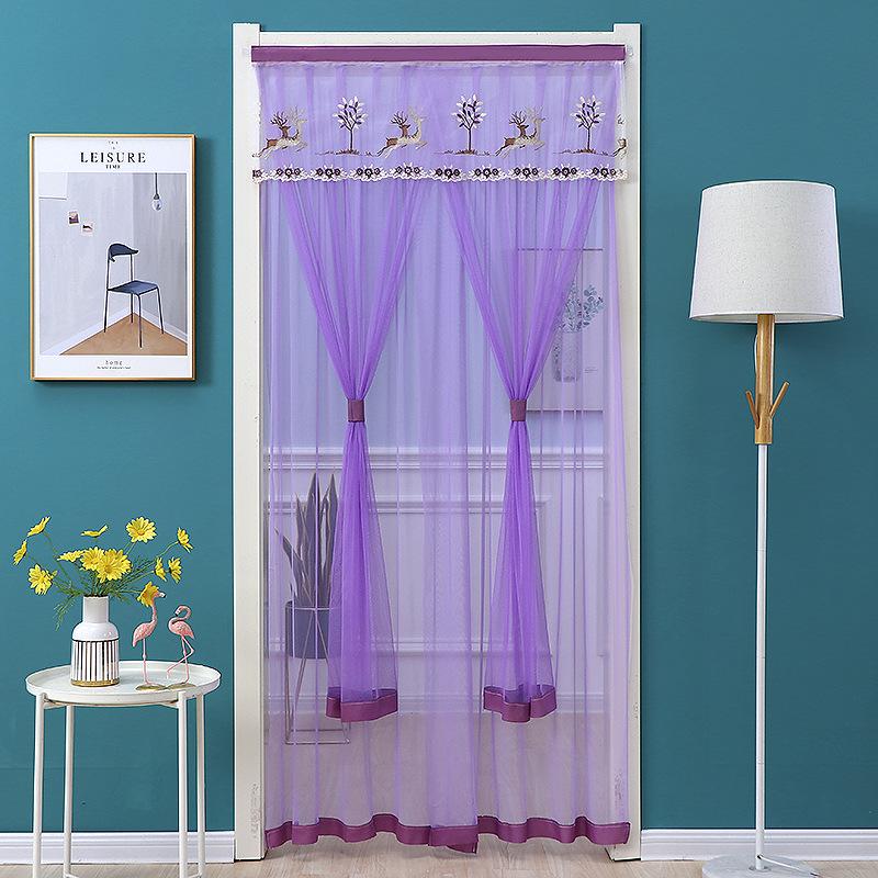 

Кружевная штора, устойчивая к комарам, без пробивки: Двухслойная ткань для дверей спальни, Весна 2023 100*200cm