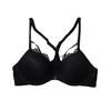French Front Clasp Lace Bra Cross Back Bra for Women with Small Chest No Empty Cup Push Up and Anti-sagging Bra