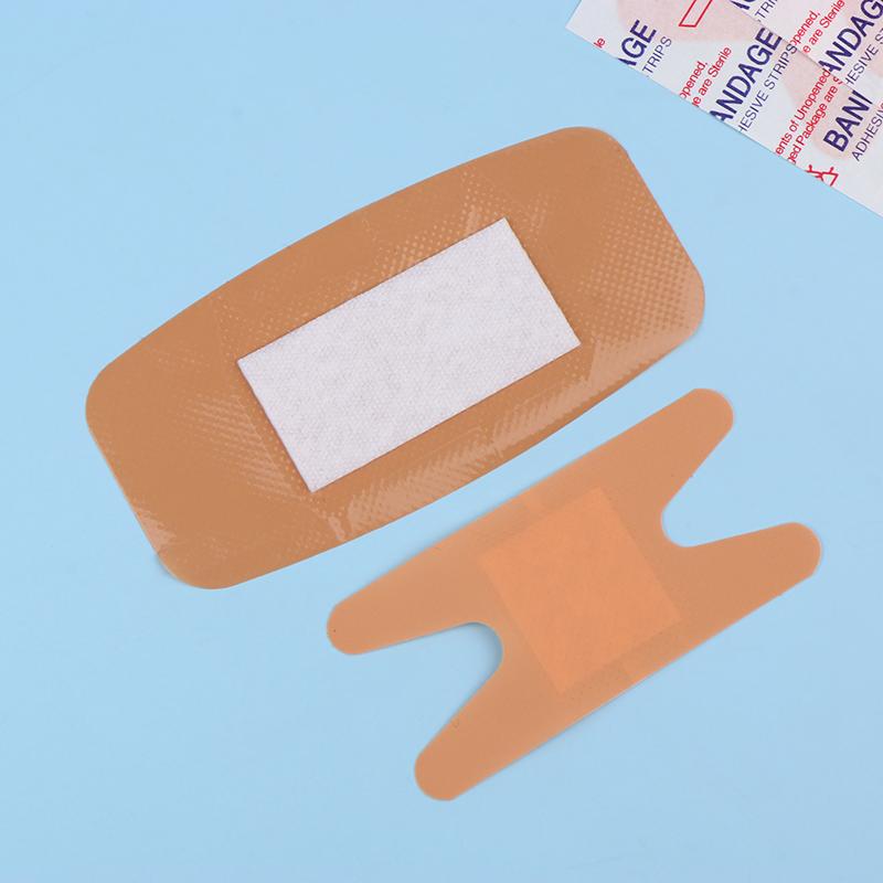 50Pcs Finger Waterproof Bandage Breathable Band Wound Dressing Medical Tape Wound Plaster Emergency Bandaids For First Aid