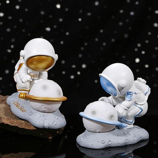 Rechargeable LED Spaceman Planet Kids Bedroom Bedside Nursery Table Lamp Home Decoration