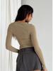 European and American Women's Casual Slim Fit Long Sleeve Pullover T-shirt Streetwear Set