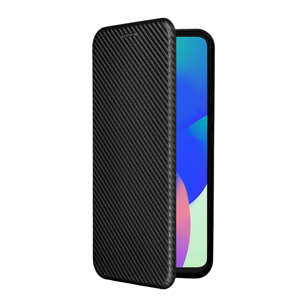 For Samsung Galaxy F06 5G/M06 5G Case Carbon Fiber Texture Drop-Proof PU Leather Phone Cover