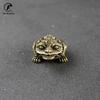 Large Solid Copper Lucky Money Toad Tea Ceremony Small Ornaments Tea Pet Antique Animal Figures Miniatures Desk Decoration Craft