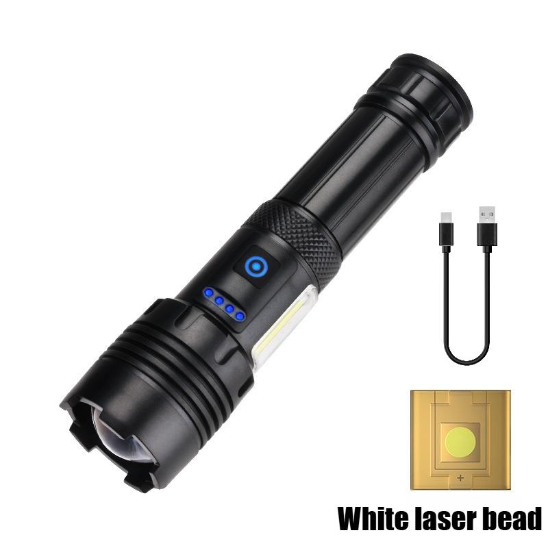 High Powerful LED Flashlights Long Range 1500M Super Bright Torch Light Type-C Rechargeable Waterproof Outdoor Camping Lamp