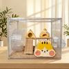 Çıkarılabilir Banyo Bölmeli Akrilik Hamster Kafesi Sızdırmaz Kum Tepsisi Kolay Temizlenebilir Tasarım Modern Villa Tarzı Habitat