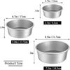 Round Cake Pan Set - 4" 6" 8" Aluminium Cake Pans with Removable Base, Round Cake Baking Pans for Wedding Birthday Party