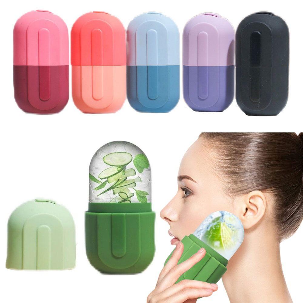 Silikonový ledový váleček na obličej Opakovaně použitelná ledová forma Vylepšené formy na ledové kostky Oči a krk