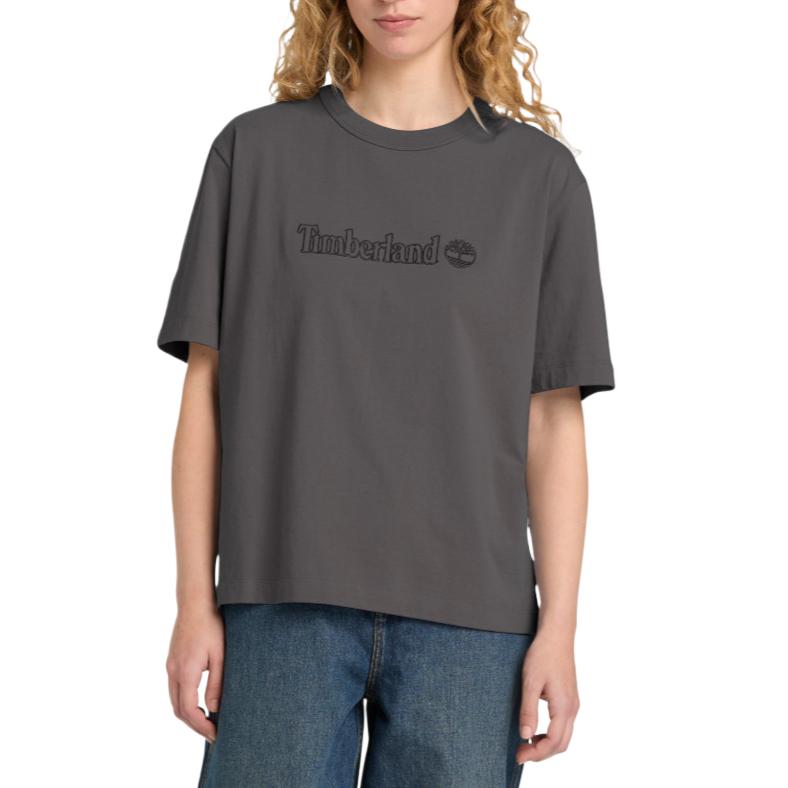Timberland Solid Color Loose Fit Round Neck Short Sleeve Regular T-Shirt Women tops TB0A43VFW081 S