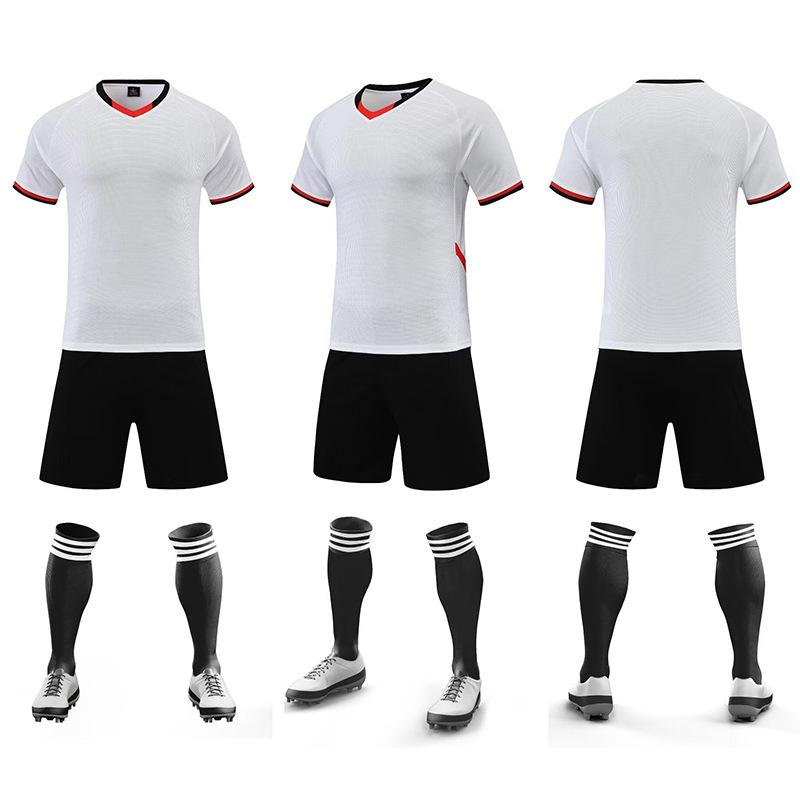 A Short-sleeved Football Training Jersey, a Football Jersey Set for Men and Women, and Short Sleeves Can Be Printed for Cross-border Children's 