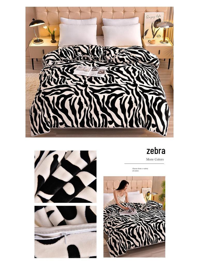 2026 Solid Color Thickened Milk Velvet Flannel Duvet Cover