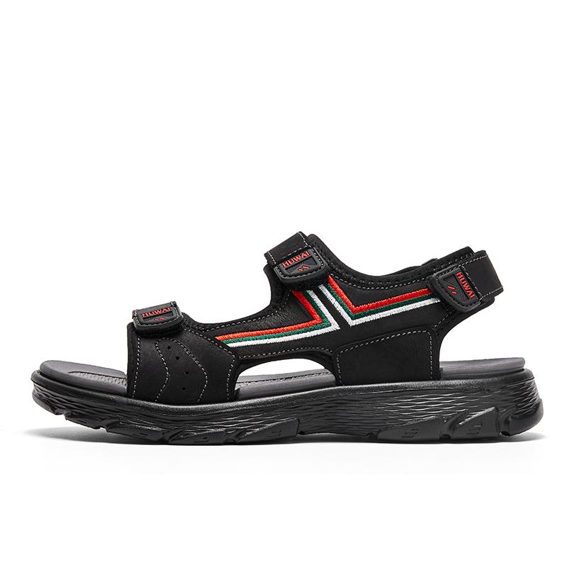 38-46 Summer Men's Leather Outdoor Sport Sandals  Casual Non-Slip Beach Sandals for Men