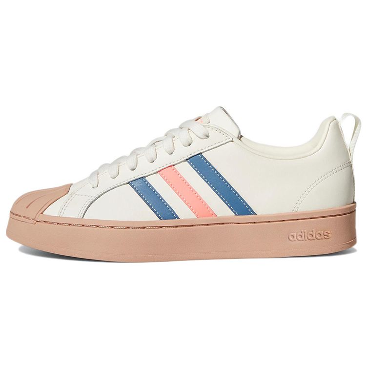 Adidas Neo Streetcheck Leather Casual Durable Low-Top Skate Shoes Women Sneakers Off-White GY1914