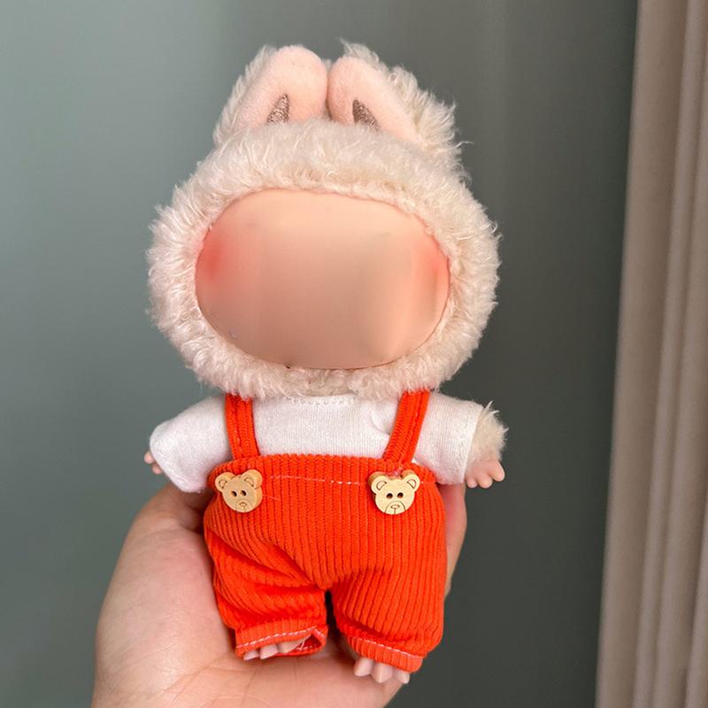 Plush Toy Clothes Set For 17Cm Plush Vinyl  Stylish Outfit Clothes Sports Leisure Suit  Outfit Accessories