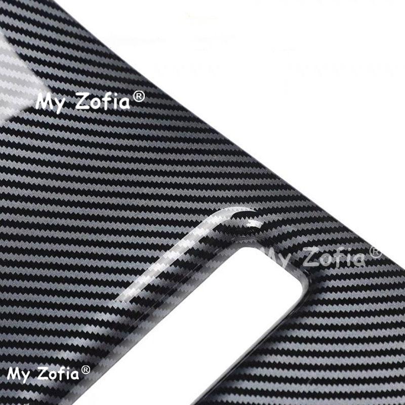 Carbon Fiber Car Interior Carbon Fiber Decor Frame Suede Rear Air Outlet Panel Anti-Scratch Accessories For Zeekr X 2026 2027