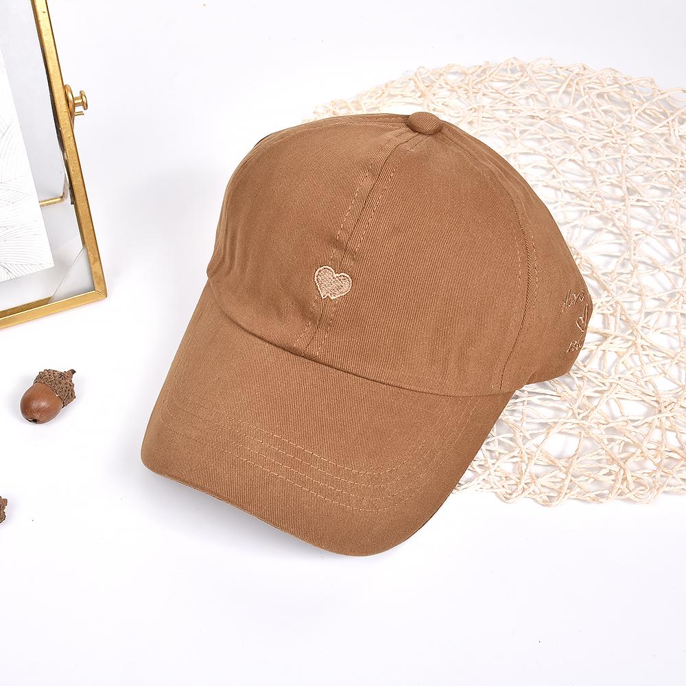 Summer Love Heart Designs Baseball Cap Sweet Women Men Empty Top Hat Sun Shading Sun Hat Classic Solid Color Peaked Caps