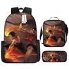 ONE PIECE Student School Bag Luffy Cartoon School Bag Boys Pencil Bag Voyage King Explosion