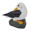 Resin Seagull Statue Sea Bird Figurine Mediterranean Style Ornament for Home Landscape Office