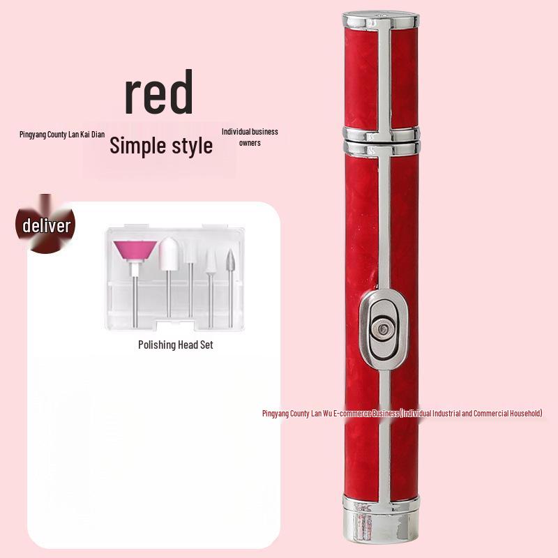 Portable Rechargeable Nail Grinder & Manicure Set for Polishing, Dead Skin Removal, and Nail Repair