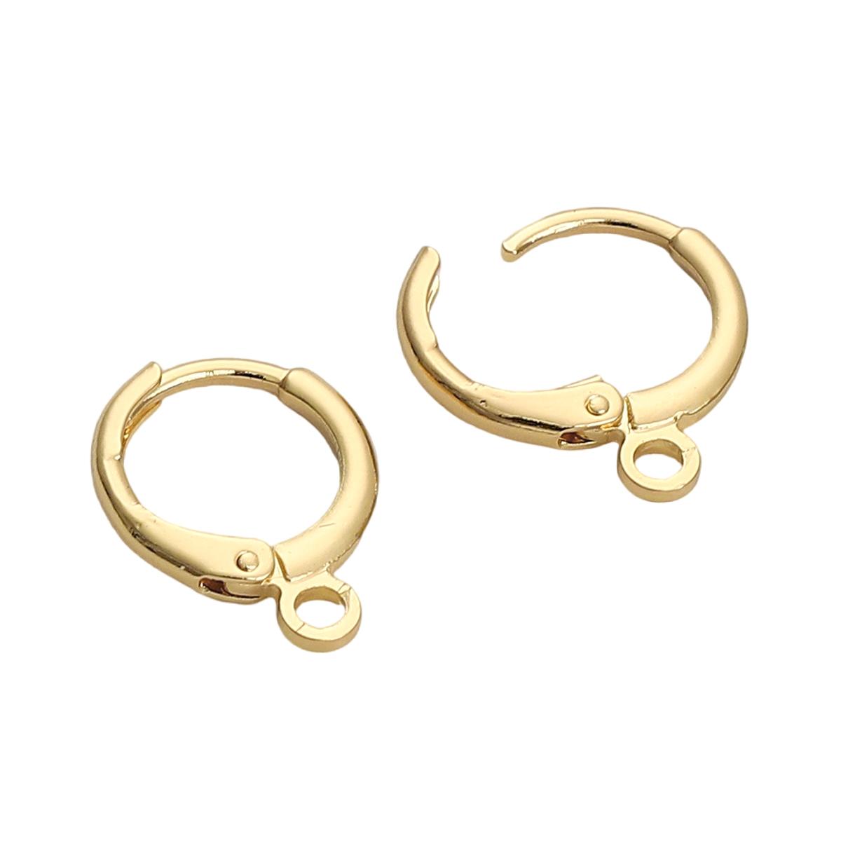 

Медное кольцо, круглая пряжка для ушей для изготовления ювелирных изделий своими руками, аксессуары для рукоделия 15x11mm