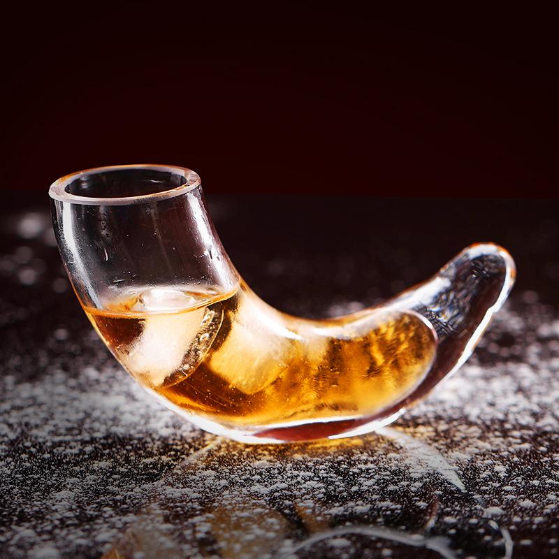 

30ml Creative Drinking Horn Glass,Whisky /Shot Glass 30ml
