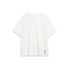 Li-Ning Embroidered Pattern Round Neck Pullover Short Sleeve T-Shirt Men Tops Off-White AHSU009-4
